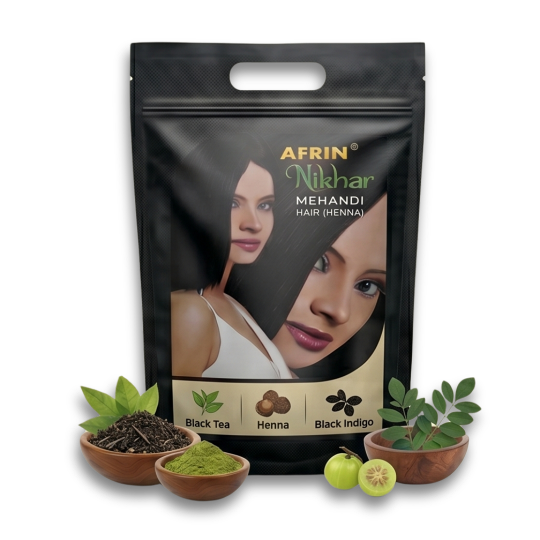 Afrin Nikhar Hair Mehendi