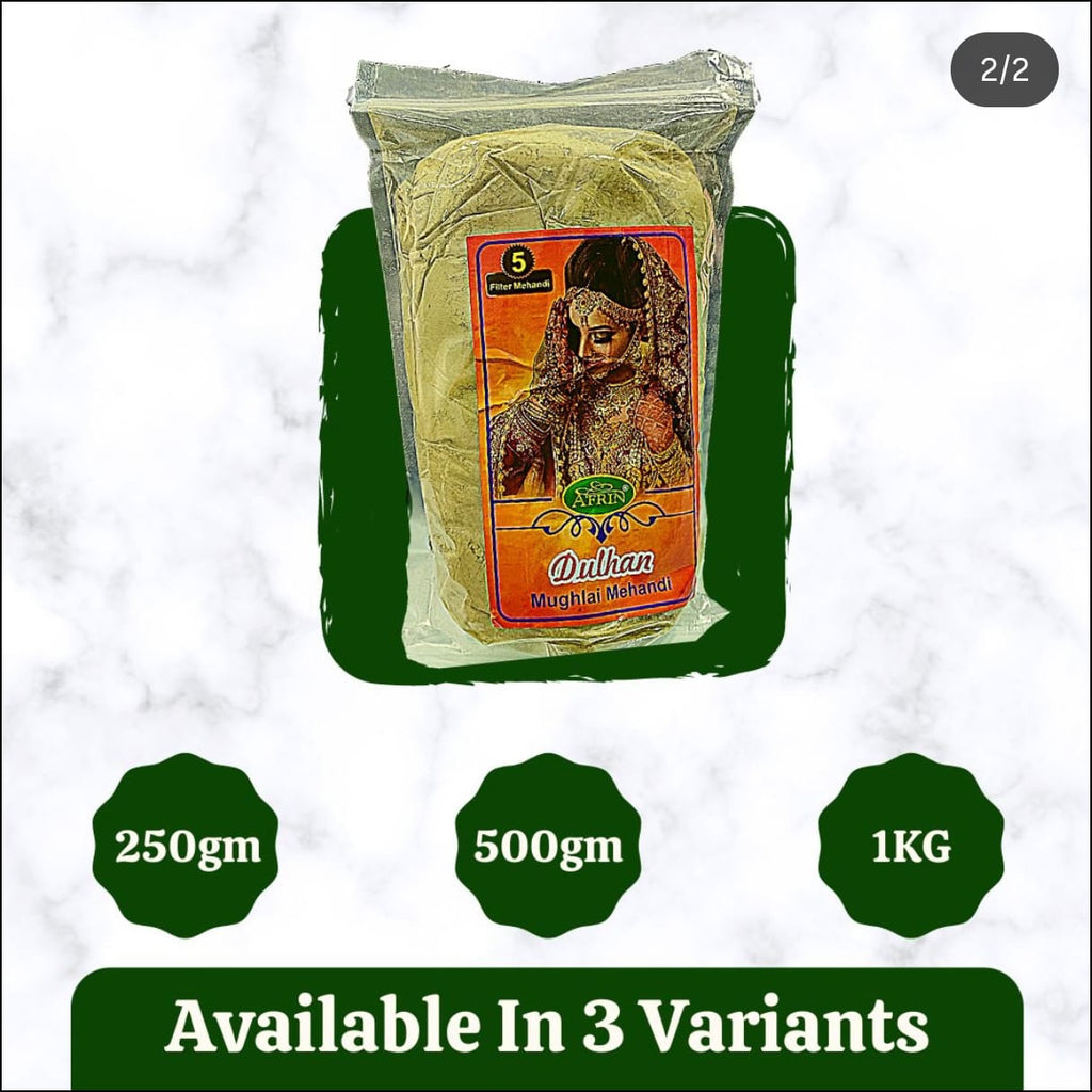 Afrin Dulhan Five Filtered Mehandi