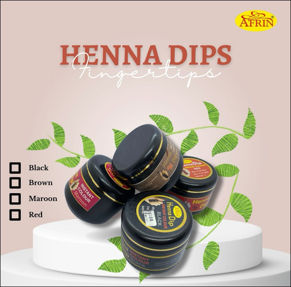 Afrin Instant Henna Dips