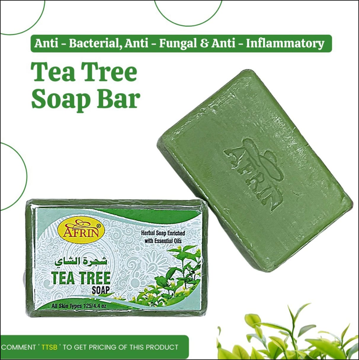Afrin Tea Tree Soap Bar
