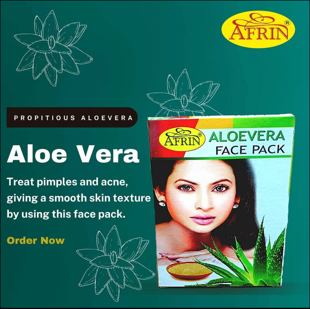 Afrin Aloe Vera Face Pack for Acne-Free & Smooth Skin